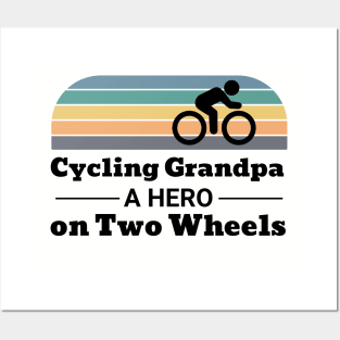 Cycling Grandpa a Hero on Two Wheels Posters and Art